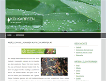 Tablet Screenshot of koi-karpfen.at